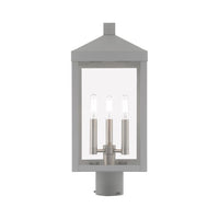 Outdoor Landscape Lighting LED 12V Low Voltage Nyack Outdoor Classics 1 E12 Candelabra Base Light Bulb Socket Medium Outdoor Post Top Lantern 8.25