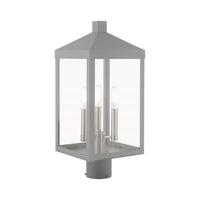 Outdoor Landscape Lighting LED 12V Low Voltage Nyack Outdoor Classics 1 E12 Candelabra Base Light Bulb Socket Medium Outdoor Post Top Lantern 8.25