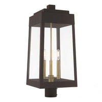 Outdoor Landscape Lighting LED 12V Low Voltage Oslo Candelabra Base Light Bulb Socket Large Outdoor Post Top Lantern 10.5