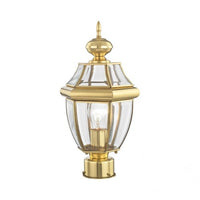 Outdoor Landscape Lighting LED 12V Low Voltage Monterey Medium Base Light Bulb Socket Small Outdoor Post Top Lantern 16.5