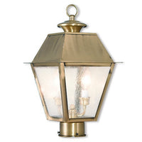 Outdoor Landscape Lighting LED 12V Low Voltage Mansfield Candelabra Base Light Bulb Socket Medium Outdoor Post Top Lantern 9