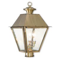 Outdoor Landscape Lighting LED 12V Low Voltage Mansfield Candelabra Base Light Bulb Socket Large Outdoor Post Top Lantern 12
