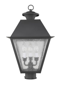 Outdoor Landscape Lighting LED 12V Low Voltage Mansfield Candelabra Base Light Bulb Socket Large Outdoor Post Top Lantern 12