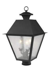 Outdoor Landscape Lighting LED 12V Low Voltage Mansfield Candelabra Base Light Bulb Socket Large Outdoor Post Top Lantern 12