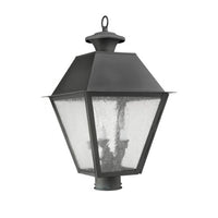 Outdoor Landscape Lighting LED 12V Low Voltage Mansfield Candelabra Base Light Bulb Socket Large Outdoor Post Top Lantern 12
