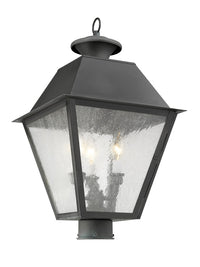 Outdoor Landscape Lighting LED 12V Low Voltage Mansfield Candelabra Base Light Bulb Socket Large Outdoor Post Top Lantern 12