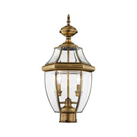 Outdoor Landscape Lighting LED 12V Low Voltage Monterey Candelabra Base Light Bulb Socket Medium Outdoor Post Top Lantern 21.5