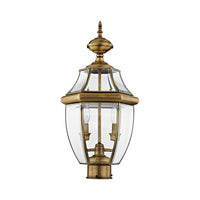 Outdoor Landscape Lighting LED 12V Low Voltage Monterey Candelabra Base Light Bulb Socket Medium Outdoor Post Top Lantern 21.5