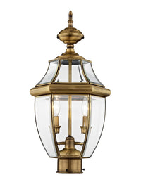 Outdoor Landscape Lighting LED 12V Low Voltage Monterey Candelabra Base Light Bulb Socket Medium Outdoor Post Top Lantern 21.5