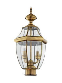 Outdoor Landscape Lighting LED 12V Low Voltage Monterey Candelabra Base Light Bulb Socket Medium Outdoor Post Top Lantern 21.5