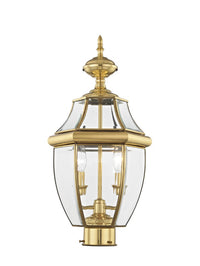 Outdoor Landscape Lighting LED 12V Low Voltage Monterey Candelabra Base Light Bulb Socket Medium Outdoor Post Top Lantern 21.5