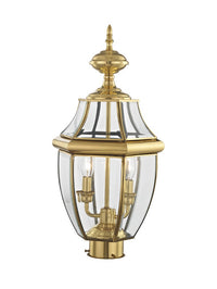 Outdoor Landscape Lighting LED 12V Low Voltage Monterey Candelabra Base Light Bulb Socket Medium Outdoor Post Top Lantern 21.5