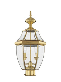 Outdoor Landscape Lighting LED 12V Low Voltage Monterey Candelabra Base Light Bulb Socket Medium Outdoor Post Top Lantern 21.5