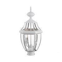 Outdoor Landscape Lighting LED 12V Low Voltage Monterey Candelabra Base Light Bulb Socket Medium Outdoor Post Top Lantern 21.5