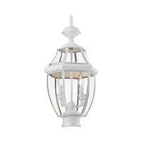 Outdoor Landscape Lighting LED 12V Low Voltage Monterey Candelabra Base Light Bulb Socket Medium Outdoor Post Top Lantern 21.5