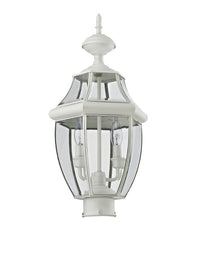 Outdoor Landscape Lighting LED 12V Low Voltage Monterey Candelabra Base Light Bulb Socket Medium Outdoor Post Top Lantern 21.5