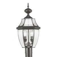 Outdoor Landscape Lighting LED 12V Low Voltage Monterey Candelabra Base Light Bulb Socket Medium Outdoor Post Top Lantern 21.5