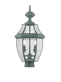 Outdoor Landscape Lighting LED 12V Low Voltage Monterey Candelabra Base Light Bulb Socket Medium Outdoor Post Top Lantern 21.5