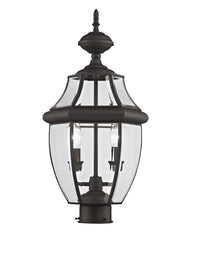 Outdoor Landscape Lighting LED 12V Low Voltage Monterey Candelabra Base Light Bulb Socket Medium Outdoor Post Top Lantern 21.5