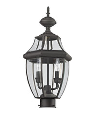 Outdoor Landscape Lighting LED 12V Low Voltage Monterey Candelabra Base Light Bulb Socket Medium Outdoor Post Top Lantern 21.5