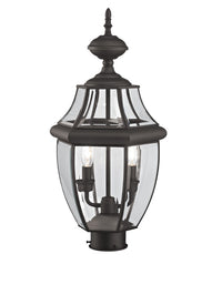 Outdoor Landscape Lighting LED 12V Low Voltage Monterey Candelabra Base Light Bulb Socket Medium Outdoor Post Top Lantern 21.5
