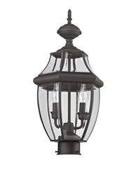 Outdoor Landscape Lighting LED 12V Low Voltage Monterey Candelabra Base Light Bulb Socket Medium Outdoor Post Top Lantern 21.5
