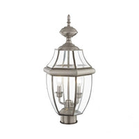 Outdoor Landscape Lighting LED 12V Low Voltage Monterey Candelabra Base Light Bulb Socket Medium Outdoor Post Top Lantern 21.5