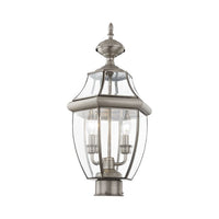 Outdoor Landscape Lighting LED 12V Low Voltage Monterey Candelabra Base Light Bulb Socket Medium Outdoor Post Top Lantern 21.5
