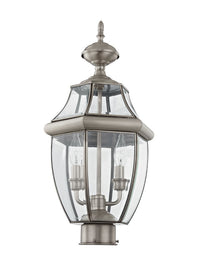 Outdoor Landscape Lighting LED 12V Low Voltage Monterey Candelabra Base Light Bulb Socket Medium Outdoor Post Top Lantern 21.5