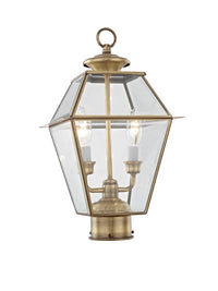 Outdoor Landscape Lighting LED 12V Low Voltage Westover Candelabra Base Light Bulb Socket Medium Outdoor Post Top Lantern 9
