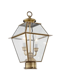Outdoor Landscape Lighting LED 12V Low Voltage Westover Candelabra Base Light Bulb Socket Medium Outdoor Post Top Lantern 9