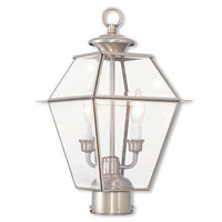 Outdoor Landscape Lighting LED 12V Low Voltage Westover Candelabra Base Light Bulb Socket Medium Outdoor Post Top Lantern 9