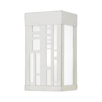 Outdoor Landscape Lighting LED 12V Low Voltage Malmo Outdoor 1 E26 Medium Base Light Bulb Socket Outdoor ADA-Compliant Stainless Steel Wall Sconce 4.5