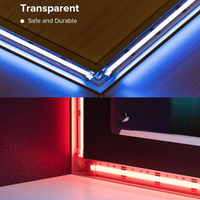 Outdoor Landscape Lighting LED 12V Low Voltage 5-Pack SLD 4-Pin Low-Voltage for RGB COB Dotless Strip Light Connectors 10mm