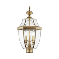 Outdoor Landscape Lighting LED 12V Low Voltage Monterey Candelabra Base Light Bulb Socket Large Outdoor Post Top Lantern 23.5