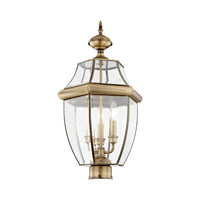 Outdoor Landscape Lighting LED 12V Low Voltage Monterey Candelabra Base Light Bulb Socket Large Outdoor Post Top Lantern 23.5