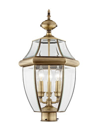 Outdoor Landscape Lighting LED 12V Low Voltage Monterey Candelabra Base Light Bulb Socket Large Outdoor Post Top Lantern 23.5