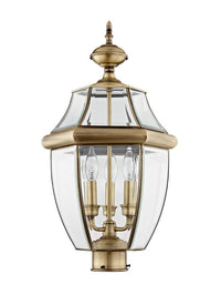 Outdoor Landscape Lighting LED 12V Low Voltage Monterey Candelabra Base Light Bulb Socket Large Outdoor Post Top Lantern 23.5