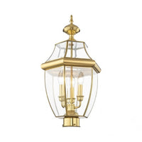 Outdoor Landscape Lighting LED 12V Low Voltage Monterey Candelabra Base Light Bulb Socket Large Outdoor Post Top Lantern 23.5