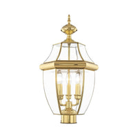 Outdoor Landscape Lighting LED 12V Low Voltage Monterey Candelabra Base Light Bulb Socket Large Outdoor Post Top Lantern 23.5