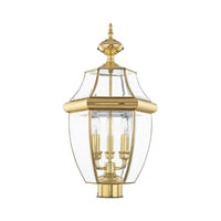 Outdoor Landscape Lighting LED 12V Low Voltage Monterey Candelabra Base Light Bulb Socket Large Outdoor Post Top Lantern 23.5