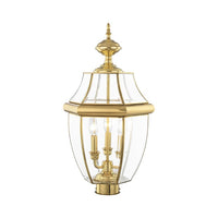 Outdoor Landscape Lighting LED 12V Low Voltage Monterey Candelabra Base Light Bulb Socket Large Outdoor Post Top Lantern 23.5
