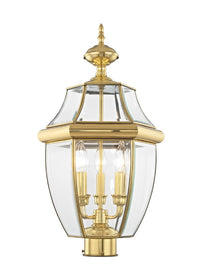 Outdoor Landscape Lighting LED 12V Low Voltage Monterey Candelabra Base Light Bulb Socket Large Outdoor Post Top Lantern 23.5
