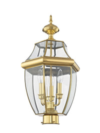 Outdoor Landscape Lighting LED 12V Low Voltage Monterey Candelabra Base Light Bulb Socket Large Outdoor Post Top Lantern 23.5