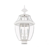 Outdoor Landscape Lighting LED 12V Low Voltage Monterey Candelabra Base Light Bulb Socket Large Outdoor Post Top Lantern 23.5