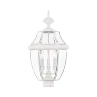 Outdoor Landscape Lighting LED 12V Low Voltage Monterey Candelabra Base Light Bulb Socket Large Outdoor Post Top Lantern 23.5