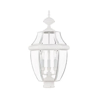 Outdoor Landscape Lighting LED 12V Low Voltage Monterey Candelabra Base Light Bulb Socket Large Outdoor Post Top Lantern 23.5