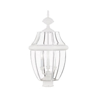 Outdoor Landscape Lighting LED 12V Low Voltage Monterey Candelabra Base Light Bulb Socket Large Outdoor Post Top Lantern 23.5