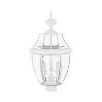 Outdoor Landscape Lighting LED 12V Low Voltage Monterey Candelabra Base Light Bulb Socket Large Outdoor Post Top Lantern 23.5
