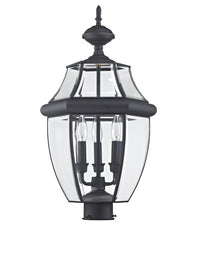 Outdoor Landscape Lighting LED 12V Low Voltage Monterey Candelabra Base Light Bulb Socket Large Outdoor Post Top Lantern 23.5
